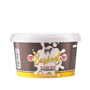 BAŞKENT JERSEY TAM YAĞLI BOL KAYMAKLI YOĞURT 950 GR.